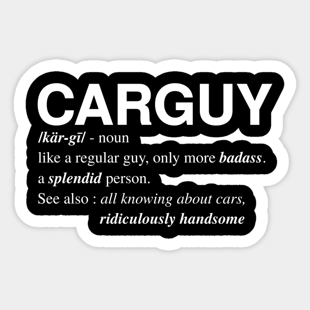 Car-Guy Sticker by Riel